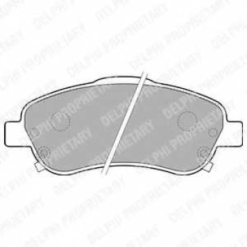 DELPHI LP1786 - колодки тормозные, передние