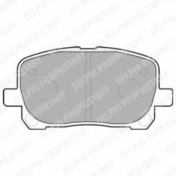 Колодки тормозные дисковые для TOYOTA AVENSIS(#ACM2#,#CLM2#) <b>DELPHI LP1711 / 23836</b>