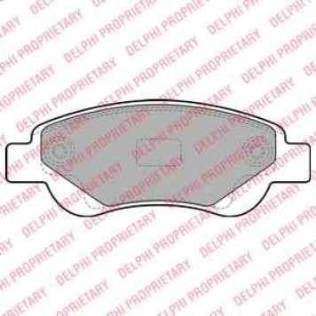 Колодки тормозные дисковые для CITROEN C1(PM#,PN#) / PEUGEOT 107 / TOYOTA AYGO(KGB1#,WNB1#) <b>DELPHI LP1949 / 23959</b>