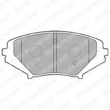 Колодки тормозные дисковые для MAZDA RX 8(SE17) <b>DELPHI LP1867 / 24042</b>
