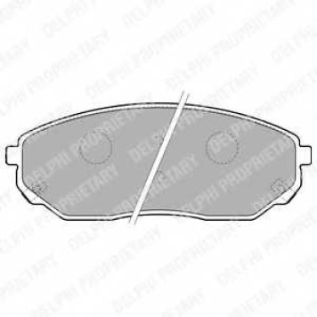 Колодки тормозные дисковые для KIA SORENTO(JC) <b>DELPHI LP1849 / 24092</b>