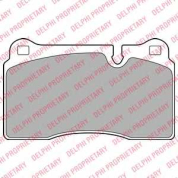 DELPHI LP2009 - колодки тормозные, передние