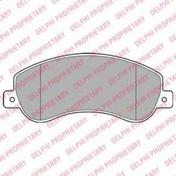 Колодки тормозные дисковые для FORD TRANSIT / VW AMAROK(2H#,S1B) <b>DELPHI LP1954 / 24484</b>