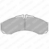 DELPHI LP1616 - колодки тормозные, передние