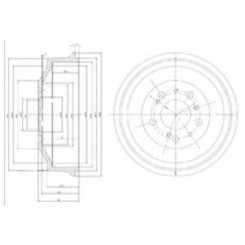 Тормозной барабан DELPHI BF153