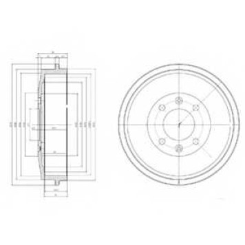 Тормозной барабан DELPHI BF169
