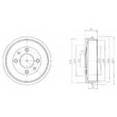 Тормозной барабан DELPHI BF200
