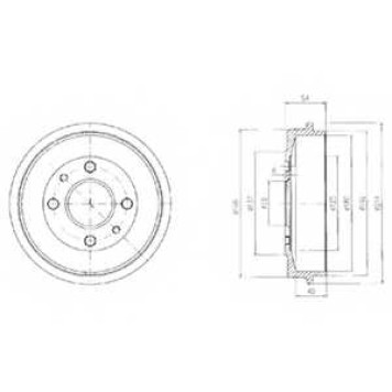 Тормозной барабан DELPHI BF200