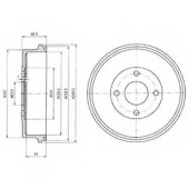 Тормозной барабан DELPHI BF314