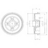 Тормозной барабан DELPHI BF480