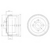 Тормозной барабан DELPHI BF481