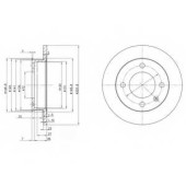 Тормозной диск DELPHI BG2118