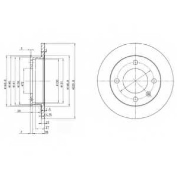 Тормозной диск DELPHI BG2118