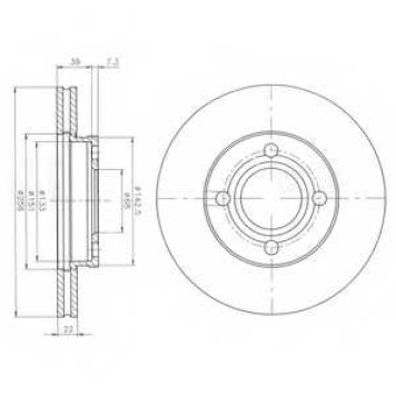 Тормозной диск DELPHI BG2272