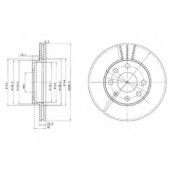 Тормозной диск DELPHI BG2278
