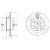 Тормозной диск DELPHI BG2425