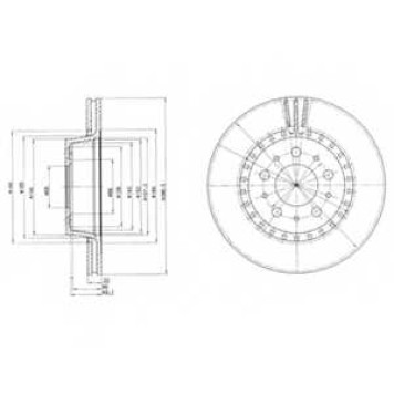 Тормозной диск DELPHI BG2426