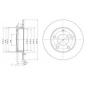 Тормозной диск DELPHI BG2520