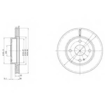 Тормозной диск DELPHI BG2629
