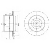 DELPHI BG2633 - диск тормозной задний (258х10) 4 отв