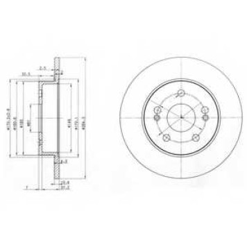 Тормозной диск DELPHI BG2698