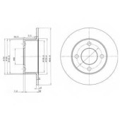 Тормозной диск DELPHI BG2747