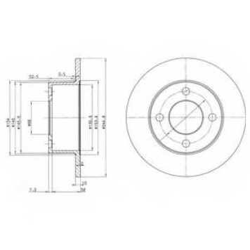 Тормозной диск DELPHI BG2747