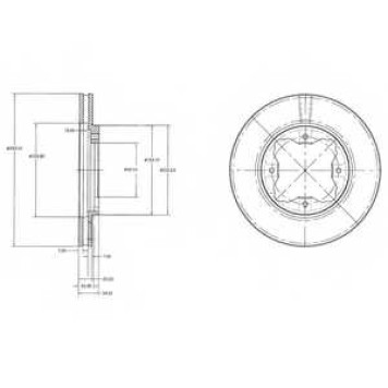 Тормозной диск DELPHI BG2798