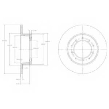 Тормозной диск DELPHI BG2799