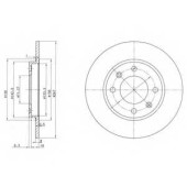 Тормозной диск DELPHI BG2800