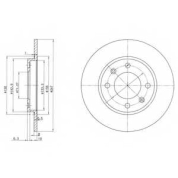 Тормозной диск DELPHI BG2800