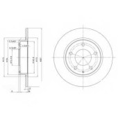 Тормозной диск DELPHI BG2806