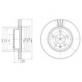 Тормозной диск DELPHI BG2908