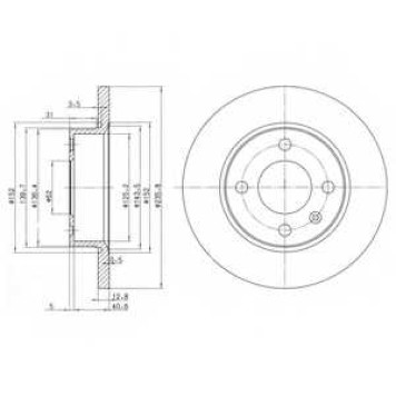 Тормозной диск DELPHI BG2910