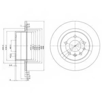 Тормозной диск DELPHI BG2986