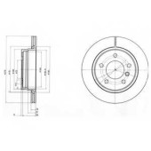Тормозной диск DELPHI BG3041C