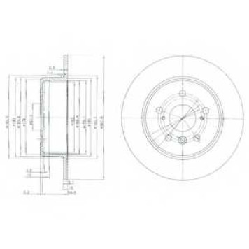 Тормозной диск DELPHI BG3183