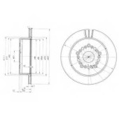 Тормозной диск DELPHI BG3230