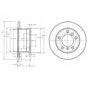 DELPHI BG3237 - диск тормозной задний (272х16) 5 отв