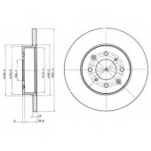 Тормозной диск DELPHI BG3262