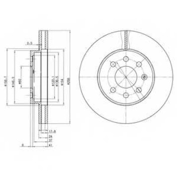 Тормозной диск DELPHI BG3334