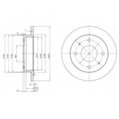 Тормозной диск DELPHI BG3337