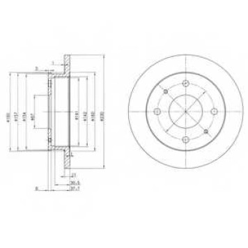 Тормозной диск DELPHI BG3337