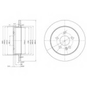 Тормозной диск DELPHI BG3398