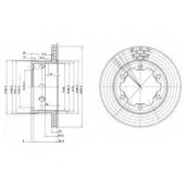 DELPHI BG3399 - диск тормозной задний (285х22) 6 отв
