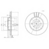 Тормозной диск DELPHI BG3414