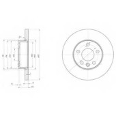 Тормозной диск DELPHI BG3415