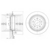 Тормозной диск DELPHI BG3419
