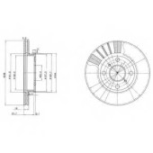 Тормозной диск DELPHI BG3424