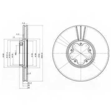 Тормозной диск DELPHI BG3504